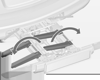 74 Eşya saklama ve bagaj bölümleri Arka lambaların dışarıya katlanması Arkadaki taşıyıcı sistemin (Flex-Fix sistemi) sabitlenmesi Tekerlek girintilerinin dışarıya katlanması Her iki