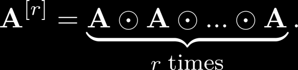 Boolean Powers of Zero-One Matrices Definition: Let A be a square zero-one matrix and let r be a positive integer.