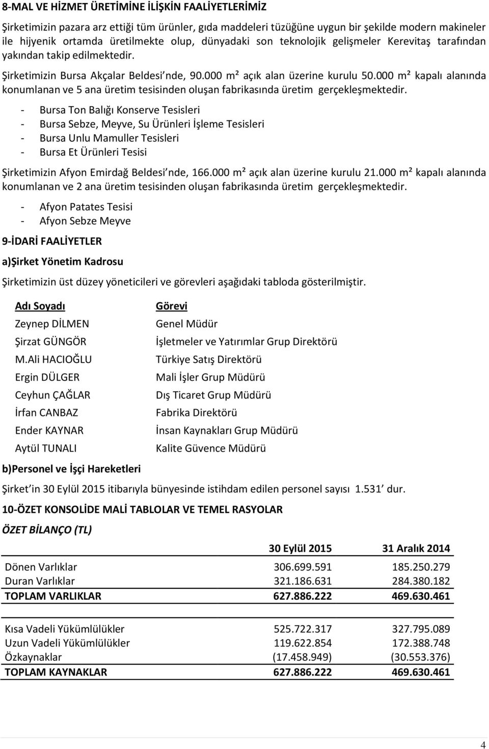 000 m² kapalı alanında konumlanan ve 5 ana üretim tesisinden oluşan fabrikasında üretim gerçekleşmektedir.