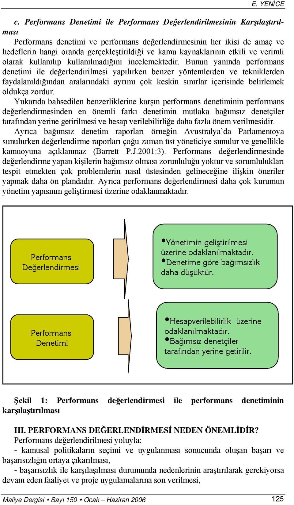 kaynaklarının etkili ve verimli olarak kullanılıp kullanılmadığını incelemektedir.