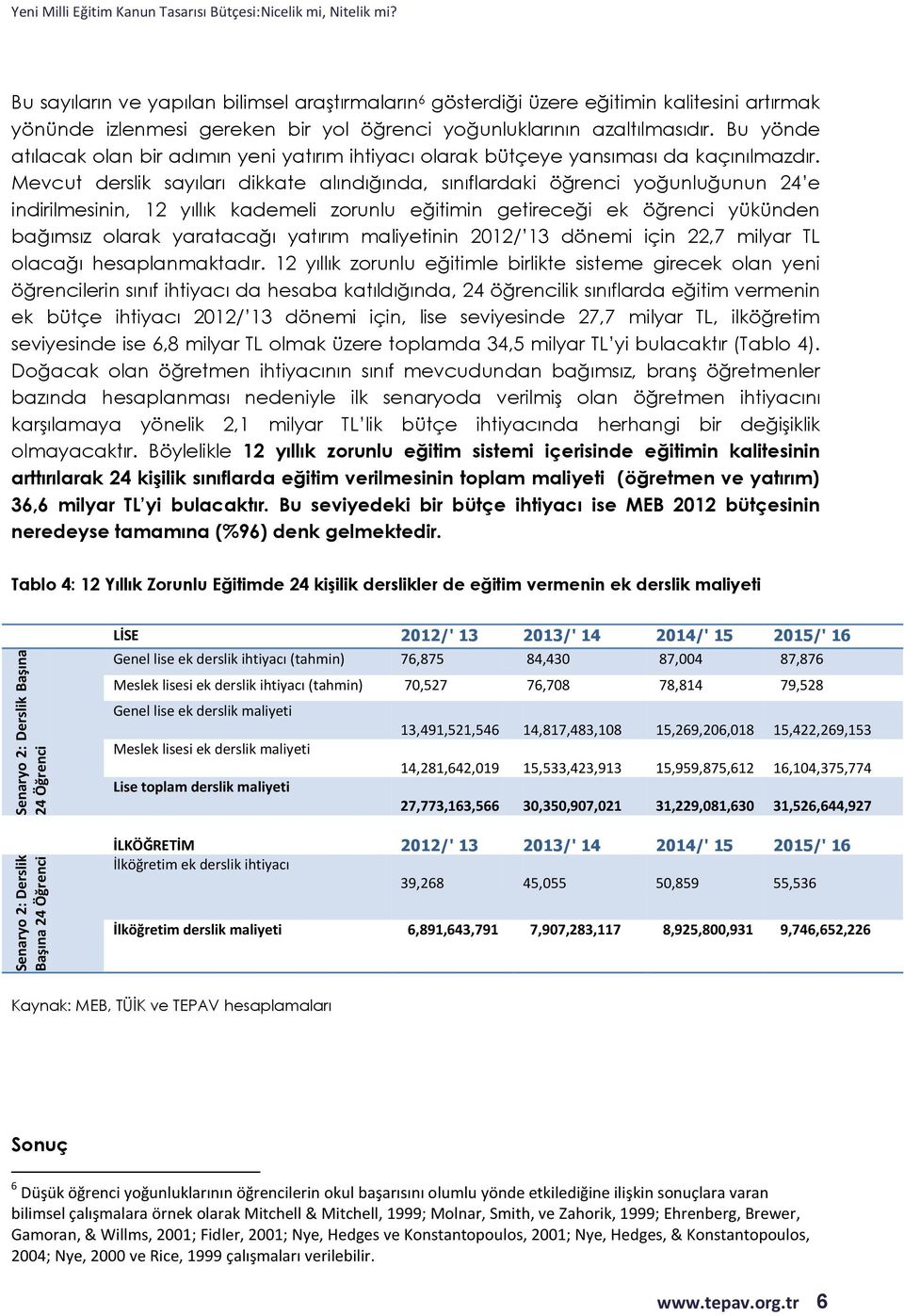 Bu yönde atılacak olan bir adımın yeni yatırım ihtiyacı olarak bütçeye yansıması da kaçınılmazdır.