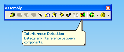 57 Çakışma kontrolü Montajdaki statik bileşenler arasındaki çakışmaları bulmak, İnterference Detection, komutunun işidir.