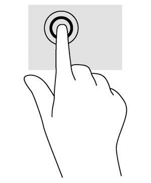 2 Dokunmatik Yüzey hareketlerini kullanma Dokunmatik Yüzey, işaretçiyi ekran üzerinde parmaklarınızı kullanarak kontrol etmenize imkan verir.