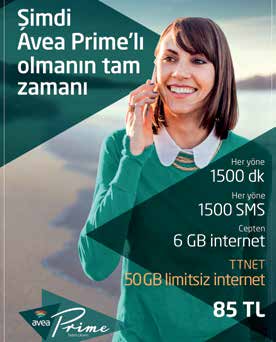 70 2015 Faaliyetleri Türk Telekom Grubu nun Faaliyetleri Avea Prime, 2015 yılında da müşterilerinin hayatlarını her mevsim renklendirmeye, yaşamlarına ekstra konfor getiren ayrıcalıklarla kendilerini