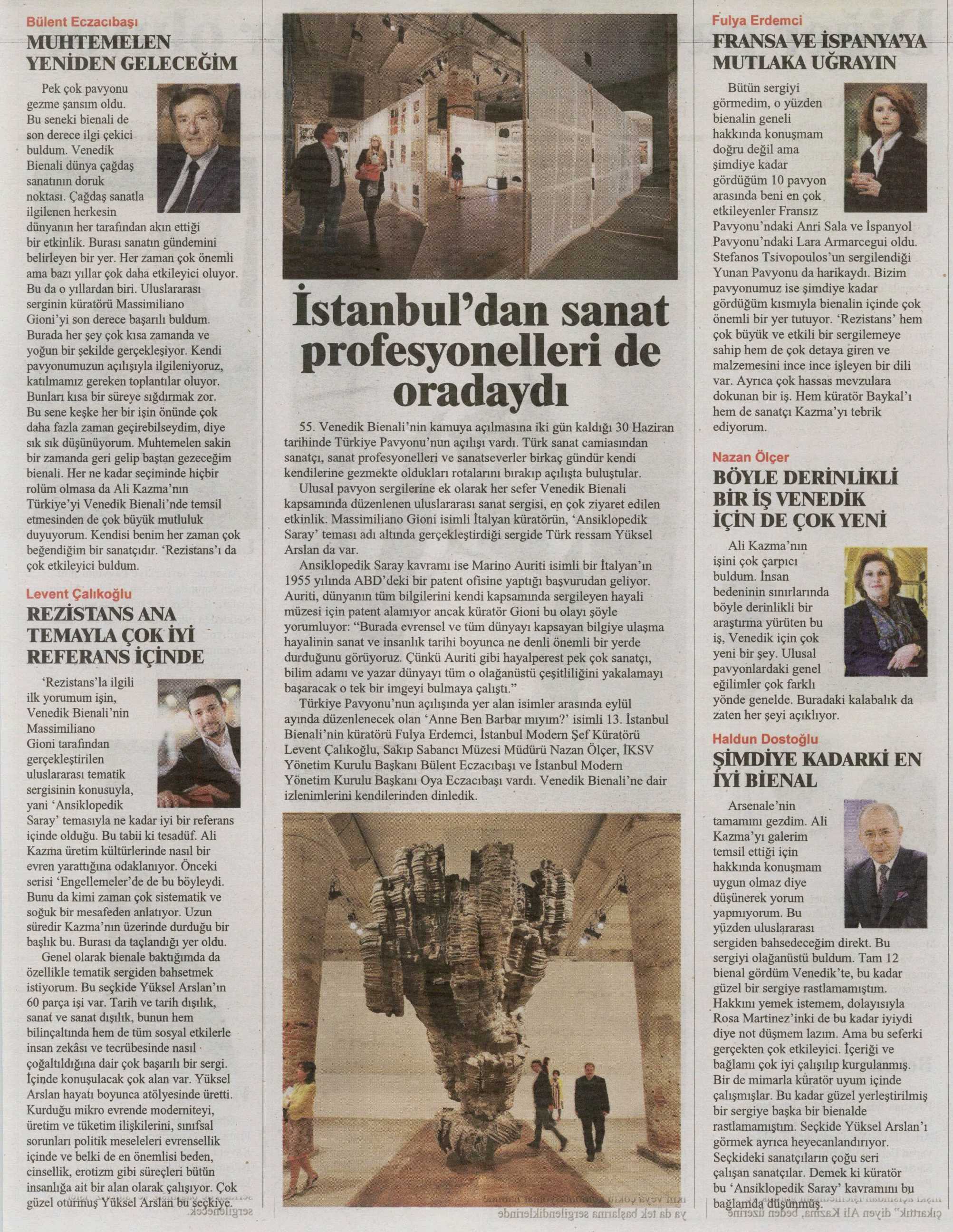 SANAT VENEDIK IÇINDIR Yayın Adı : Hürriyet Keyif Sayfa :