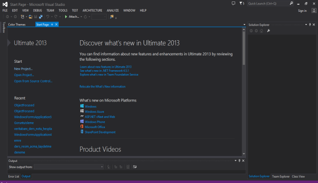 Daha sonra değiştirmek isterseniz. Tools > Customize Colors yolunu izleyin. Buradan seçiminizi yapabilirsiniz. Visual Studio.