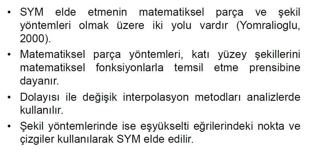 TEMEL MEKANSAL ANALİZLER