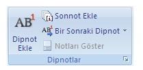 Otomatik numaralandırılmış notları eklemeniz, silmeniz veya taşımanız durumunda, dipnot ve son not başvuru işaretleri Word tarafından yeniden numaralandırılır.