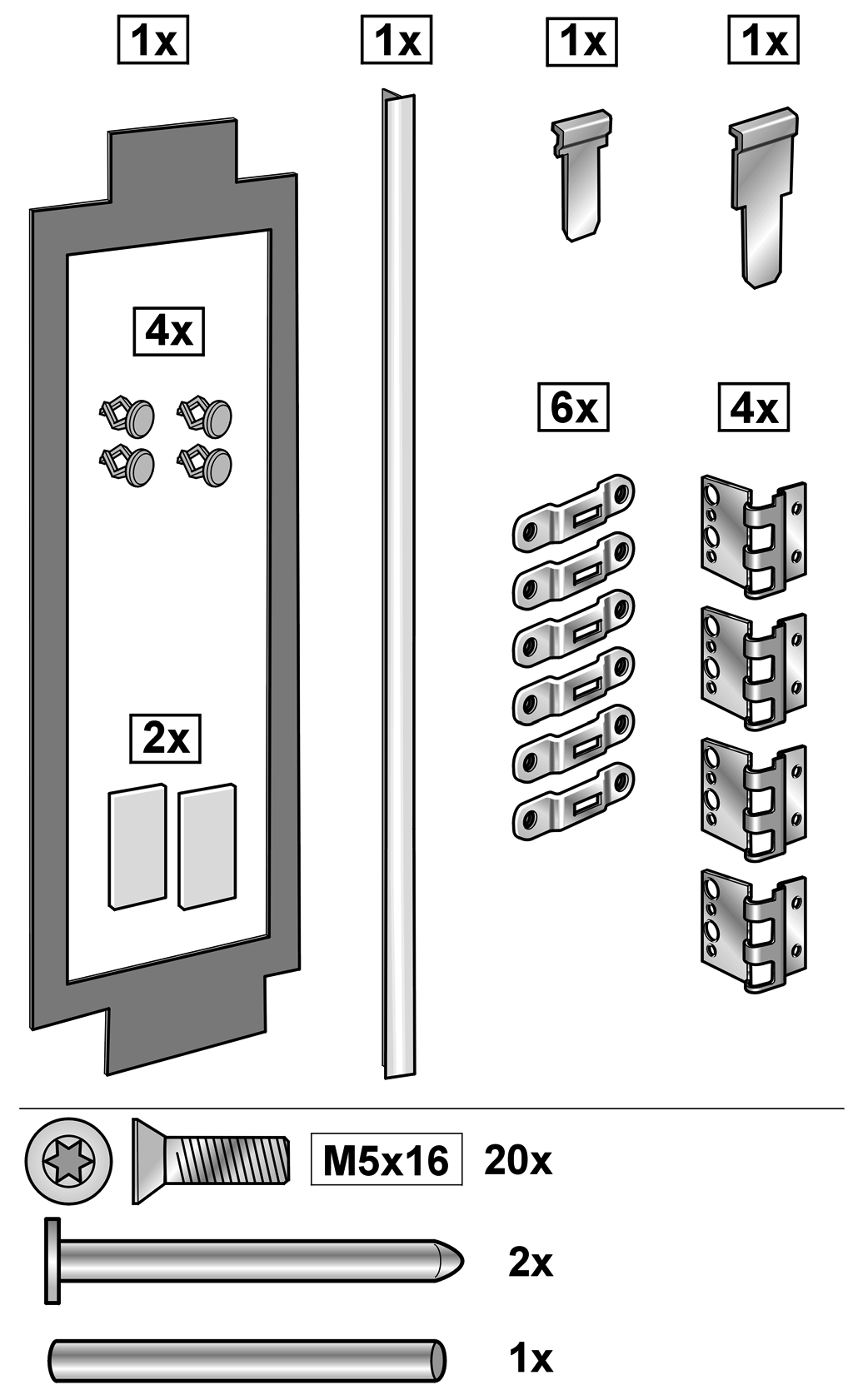 6. Alt sabitleme köþebendinin cývatasýný kapýnýn diðer tarafýna takýnýz. 10. Menteþe kapaklarýný takýn. 7. Menteþeleri cihaza takýn. Menteþeleri çapraz þekilde deðiþtirin!