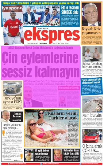 ANTALYA EKSPRES Tarih : 08.07.