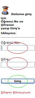 ÖBİSİS KULLANMA KILAVUZU SİSTEME GİRİŞ EKRANI Öğrenci bilgi sistemine girebilmek için http://obisis.erciyes.edu.