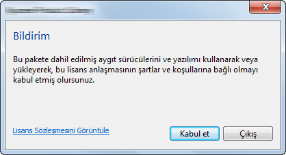 Makinenin Kurulması ve Ayarlanması > Yazılımın Kurulması Özel Yükle Aşağıdaki işlem, [Özel Yükle] kullanan Windows 7 de yazılım kurulumuna bir örnektir. DVD diskini takın.