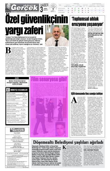 AKDENİZ GERÇEK Tarih : 26.03.