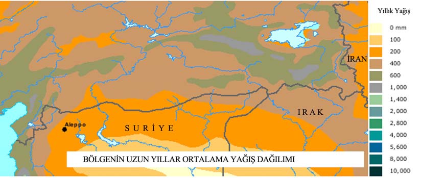 Bölgede temmuz ayı sıcaklık ortalaması yerel koşullara göre değişmekle birlikte 25-30 0 C, ocak ayı sıcaklık ortalaması ise 0 5 0 C arasında değişmektedir (Şekil 15, 17). Şekil 15.