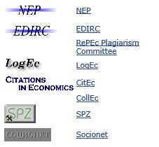 Açık Erişim Tematik Arşivler RePec (Research Papers in Economics) ekonomi alanında araştırma yapanlara açık erişimli makaleler