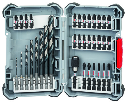 YENİ! Aksesuarlar 2017 Fiyat Listesi Impact Control vidalama ve delme setleri - Click Set içeriği Uzunluk mm 3165140 Impact Cotrol HEX-9 MC 35 Parça Karışık Set Hex-9 MC 3mm 90 2 608 577 147 35