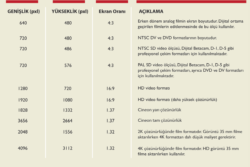 EK - Teknik Özellikler Jenerik tasarımı, üzerinde çalışılacak ürününün sinema ya da televizyon filmi olup olmamasına göre teknik farklılıklar gösterirken, materyalin film(video) ya da bilgisayar