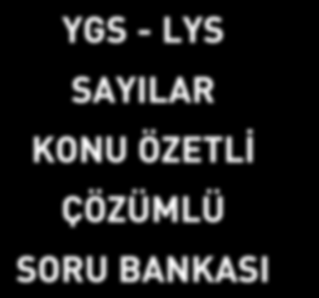 YGS - LYS SAYILAR KONU