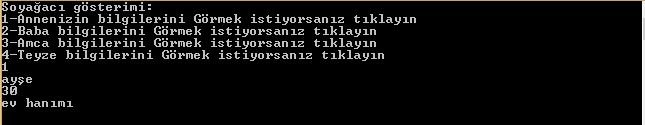 Kişi Bilgileri Kod Başlangıcı: using System; using System.Collections.Generic; using System.Linq; using System.Text; using System.Threading.