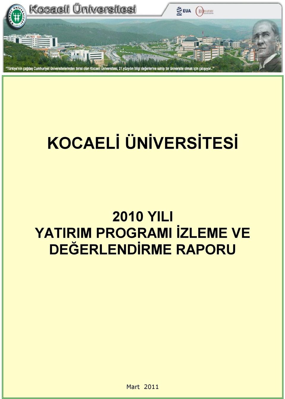 PROGRAMI İZLEME VE