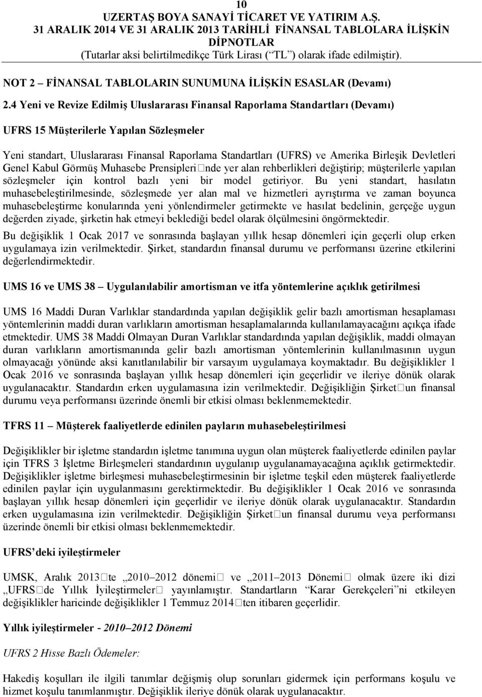 Birleşik Devletleri Genel Kabul Görmüş Muhasebe Prensipleri nde yer alan rehberlikleri değiştirip; müşterilerle yapılan sözleşmeler için kontrol bazlı yeni bir model getiriyor.