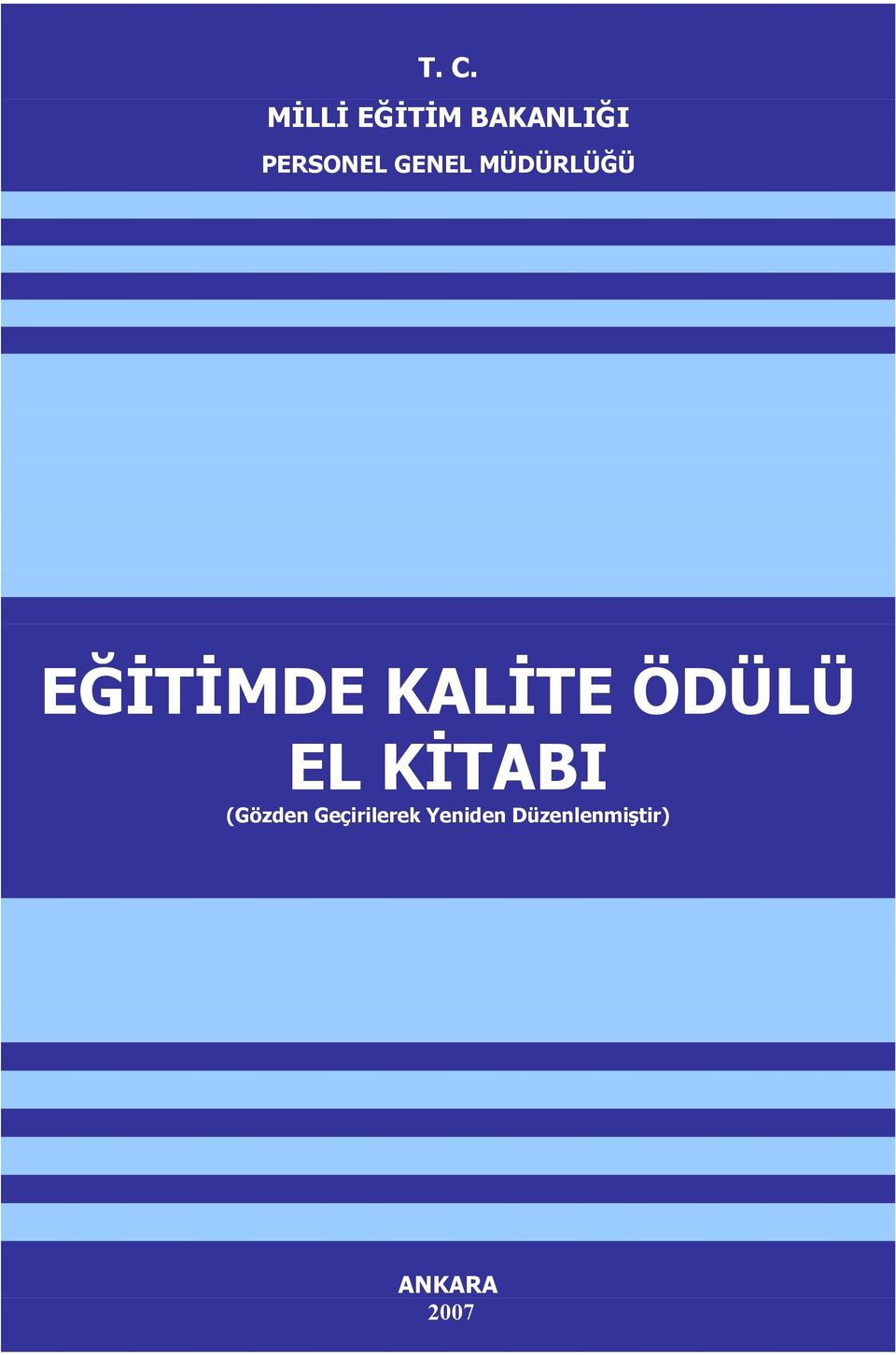 KAL TE ÖDÜLÜ EL K TABI (Gözden