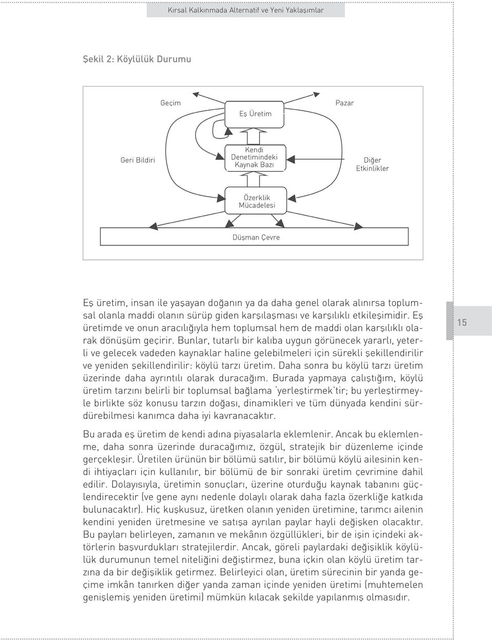 Efl üretimde ve onun arac l yla hem toplumsal hem de maddi olan karfl l kl olarak dönüflüm geçirir.