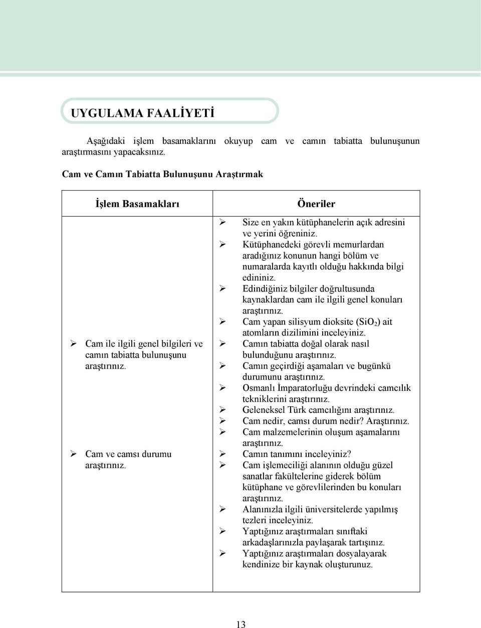 Öneriler Size en yakın kütüphanelerin açık adresini ve yerini öğreniniz. Kütüphanedeki görevli memurlardan aradığınız konunun hangi bölüm ve numaralarda kayıtlı olduğu hakkında bilgi edininiz.