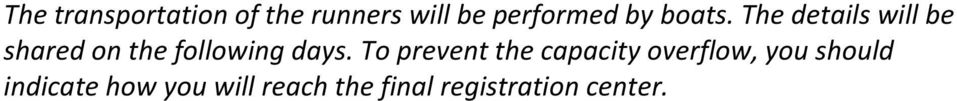 The details will be shared on the following days.