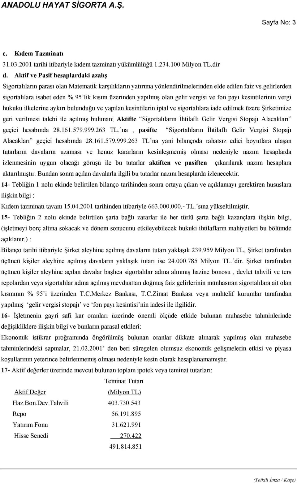 gelirlerden sigortalılara isabet eden % 95 lik kısım üzerinden yapılmış olan gelir vergisi ve fon payı kesintilerinin vergi hukuku ilkelerine aykırı bulunduğu ve yapılan kesintilerin iptal ve