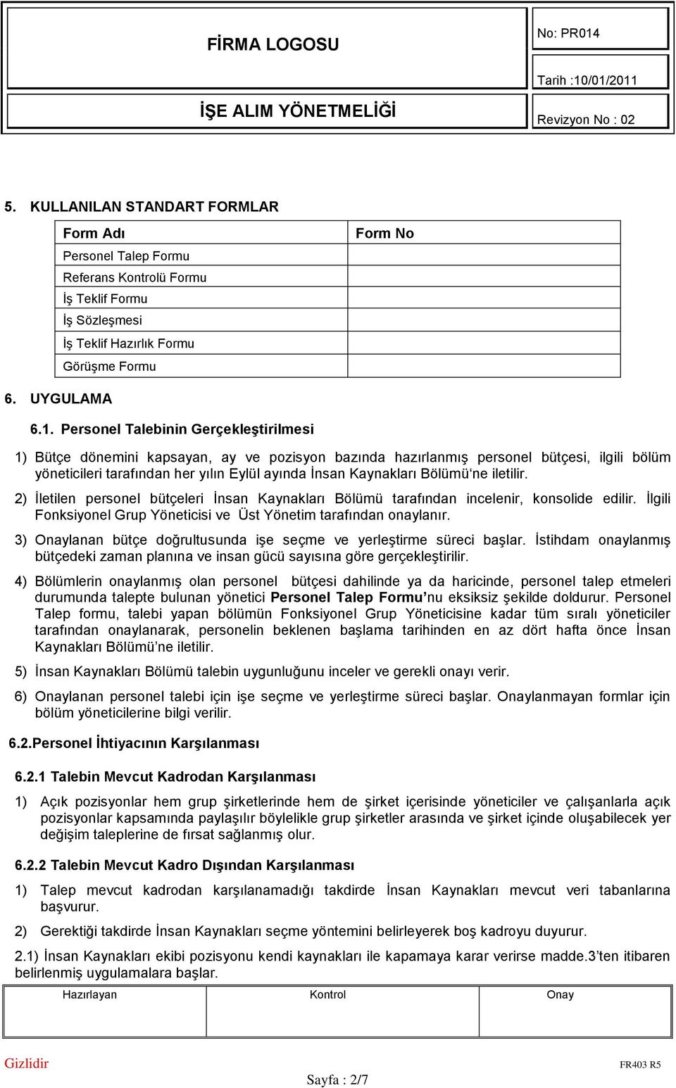 2) İletilen personel bütçeleri Bölümü tarafından incelenir, konsolide edilir. İlgili Fonksiyonel Grup Yöneticisi ve Üst Yönetim tarafından onaylanır.