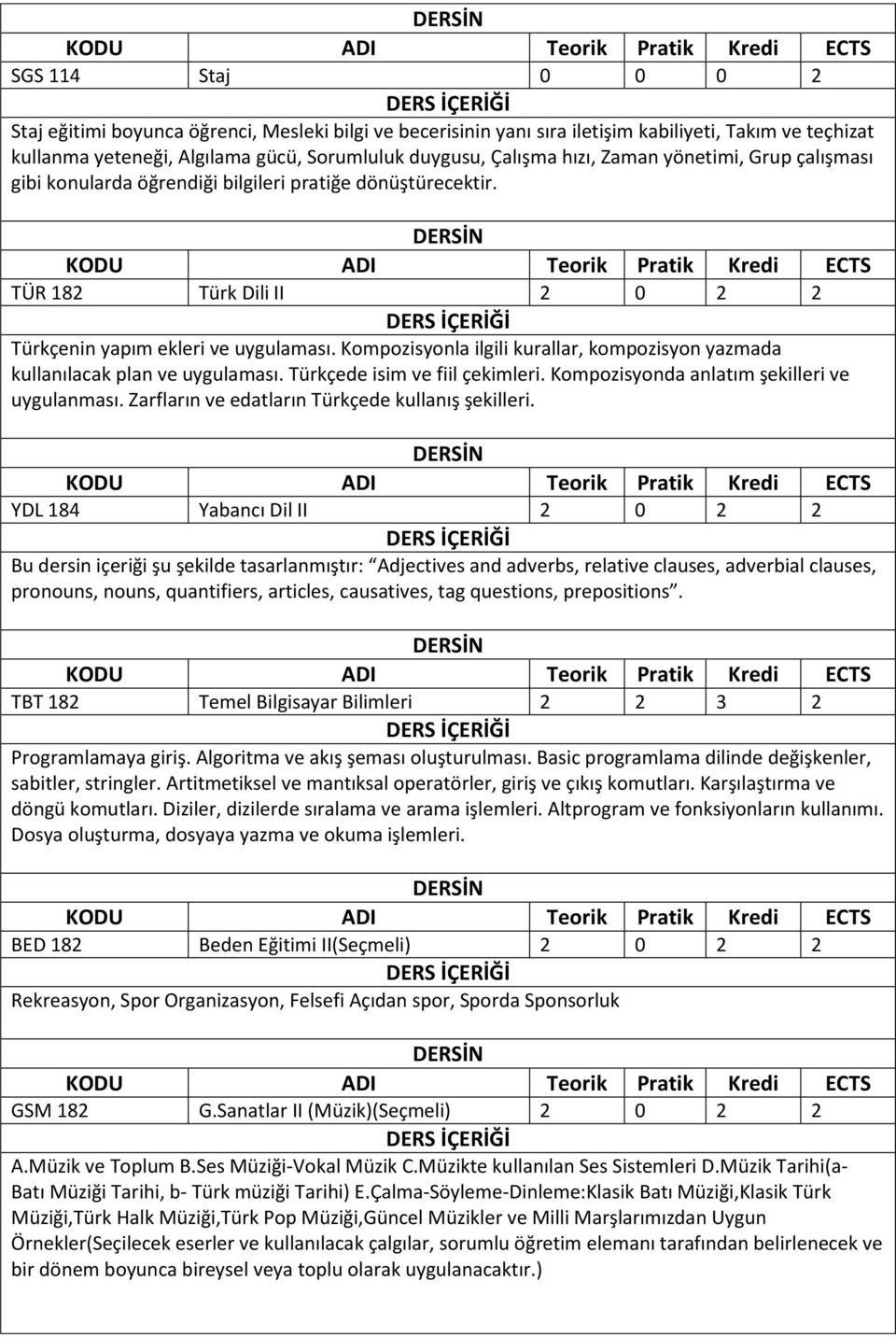 Kompozisyonla ilgili kurallar, kompozisyon yazmada kullanılacak plan ve uygulaması. Türkçede isim ve fiil çekimleri. Kompozisyonda anlatım şekilleri ve uygulanması.