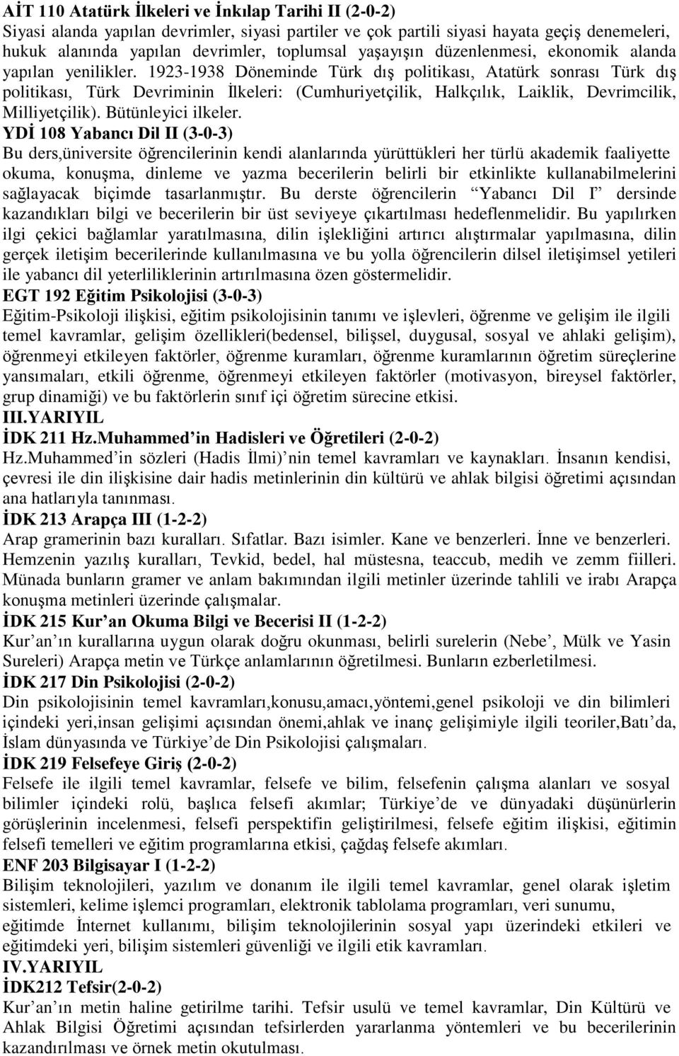 1923-1938 Döneminde Türk dış politikası, Atatürk sonrası Türk dış politikası, Türk Devriminin İlkeleri: (Cumhuriyetçilik, Halkçılık, Laiklik, Devrimcilik, Milliyetçilik). Bütünleyici ilkeler.