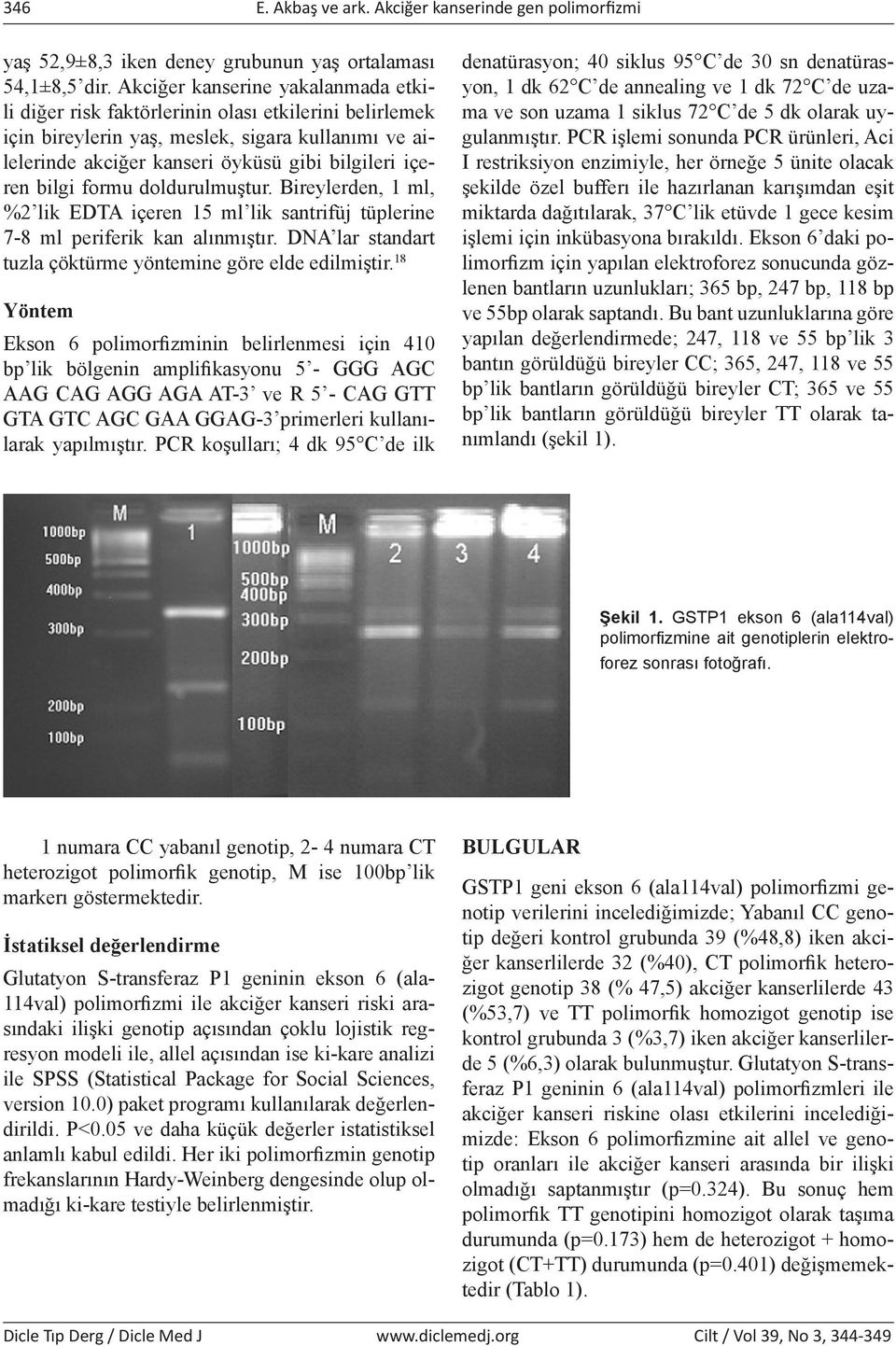 bilgi formu doldurulmuştur. Bireylerden, 1 ml, %2 lik EDTA içeren 15 ml lik santrifüj tüplerine 7-8 ml periferik kan alınmıştır. DNA lar standart tuzla çöktürme yöntemine göre elde edilmiştir.