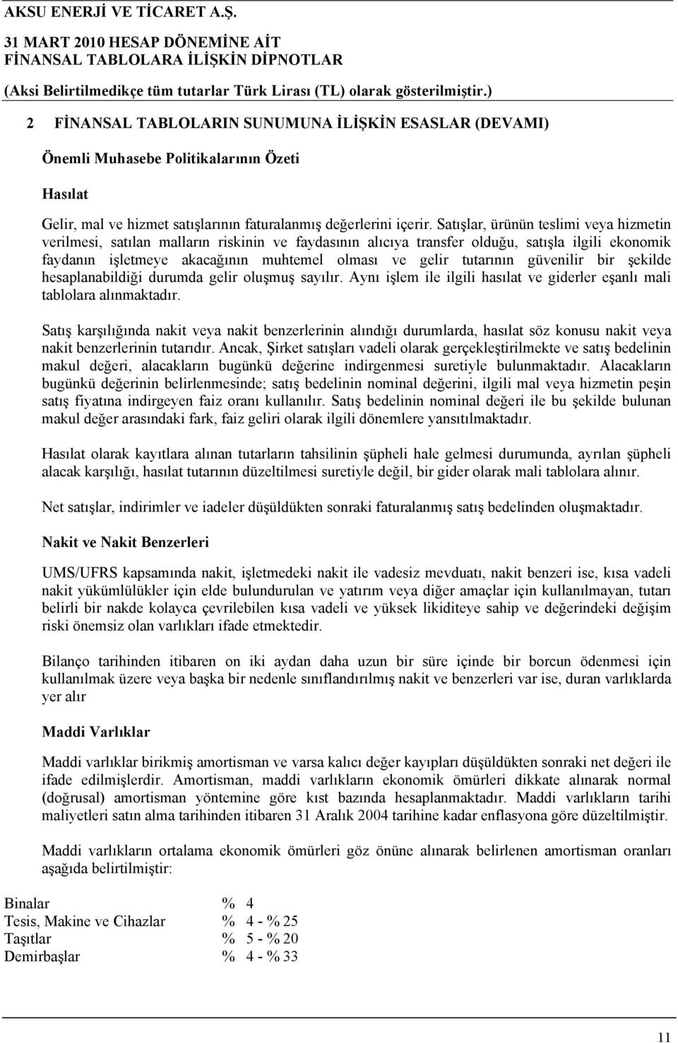 tutarının güvenilir bir şekilde hesaplanabildiği durumda gelir oluşmuş sayılır. Aynı işlem ile ilgili hasılat ve giderler eşanlı mali tablolara alınmaktadır.