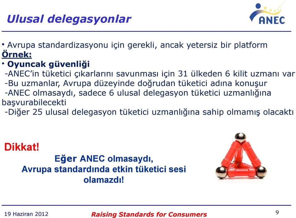 olmasaydı, sadece 6 ulusal delegasyon tüketici uzmanlığına başvurabilecekti -Diğer 25 ulusal delegasyon tüketici uzmanlığına sahip