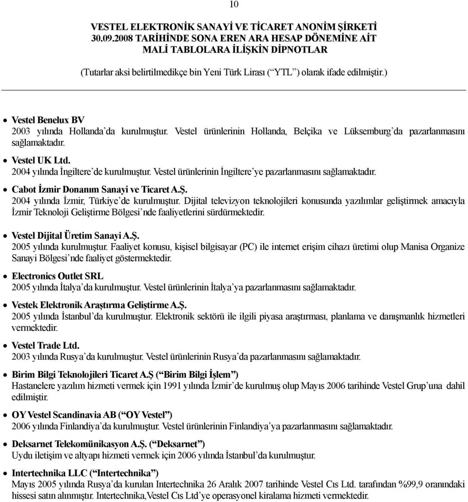 Dijital televizyon teknolojileri konusunda yazılımlar geliştirmek amacıyla İzmir Teknoloji Geliştirme Bölgesi nde faaliyetlerini sürdürmektedir. Vestel Dijital Üretim Sanayi A.Ş.