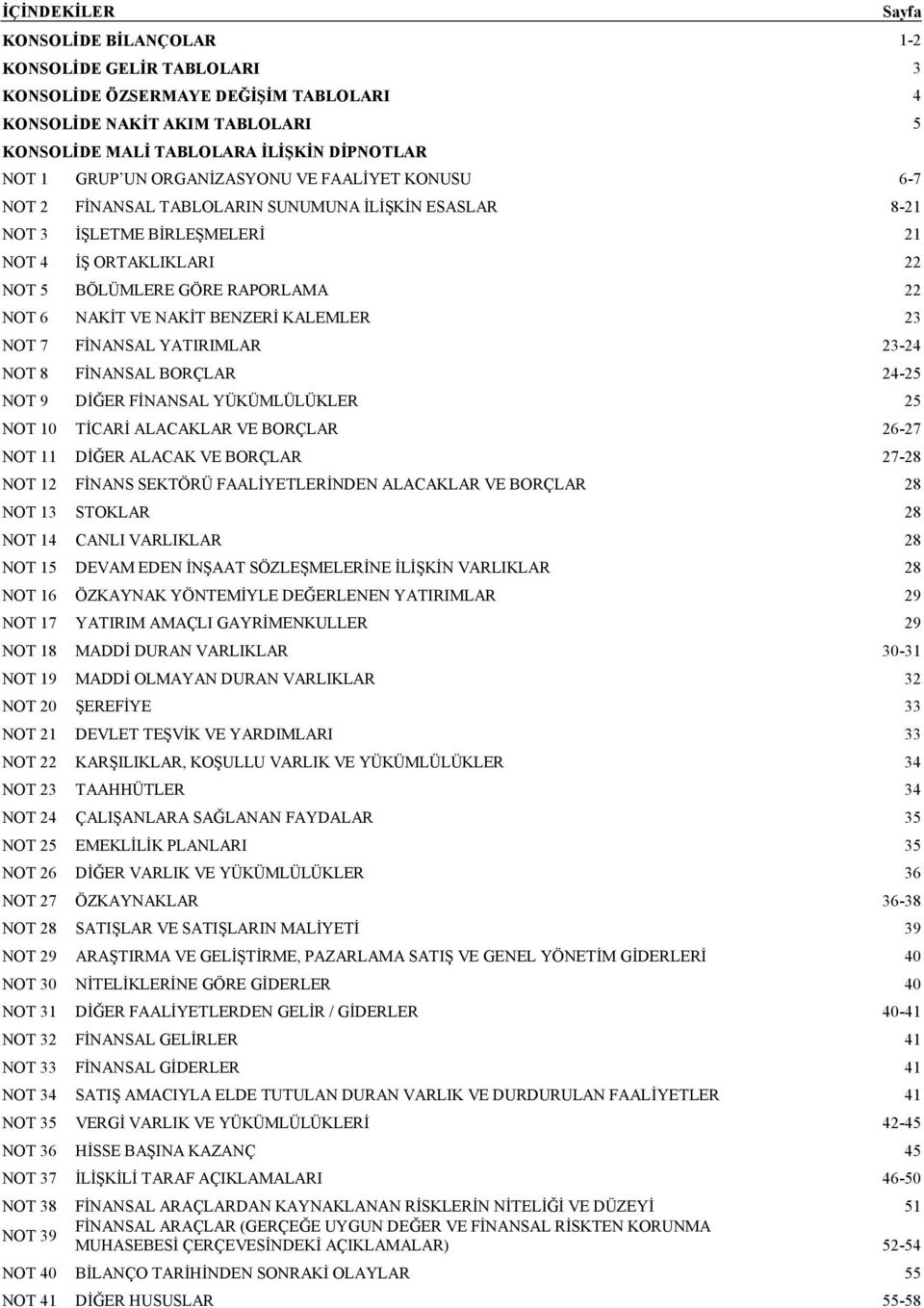 NAKİT BENZERİ KALEMLER 23 NOT 7 FİNANSAL YATIRIMLAR 23-24 NOT 8 FİNANSAL BORÇLAR 24-25 NOT 9 DİĞER FİNANSAL YÜKÜMLÜLÜKLER 25 NOT 10 TİCARİ ALACAKLAR VE BORÇLAR 26-27 NOT 11 DİĞER ALACAK VE BORÇLAR