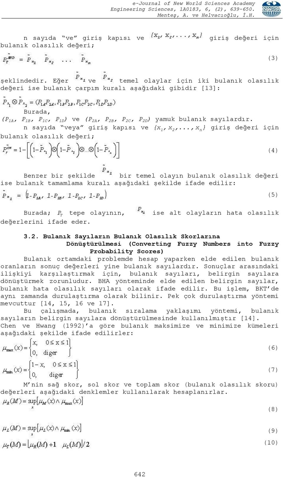 n sayıda veya giriş kapısı ve { x 1, x2,.