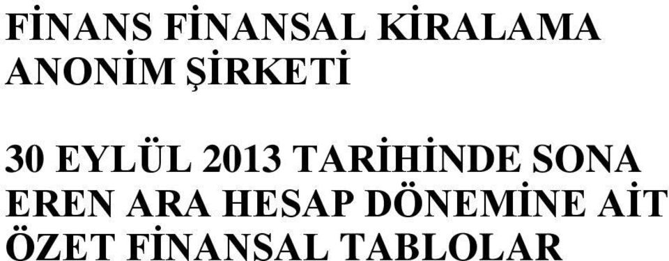 TARİHİNDE SONA EREN ARA HESAP