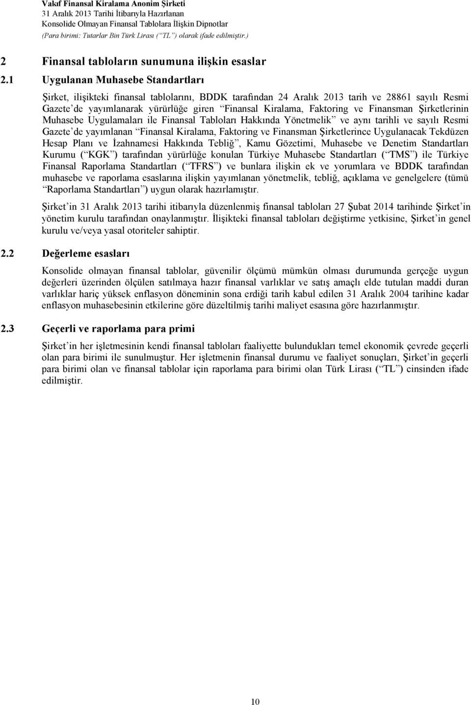 Faktoring ve Finansman Şirketlerinin Muhasebe Uygulamaları ile Finansal Tabloları Hakkında Yönetmelik ve aynı tarihli ve sayılı Resmi Gazete de yayımlanan Finansal Kiralama, Faktoring ve Finansman