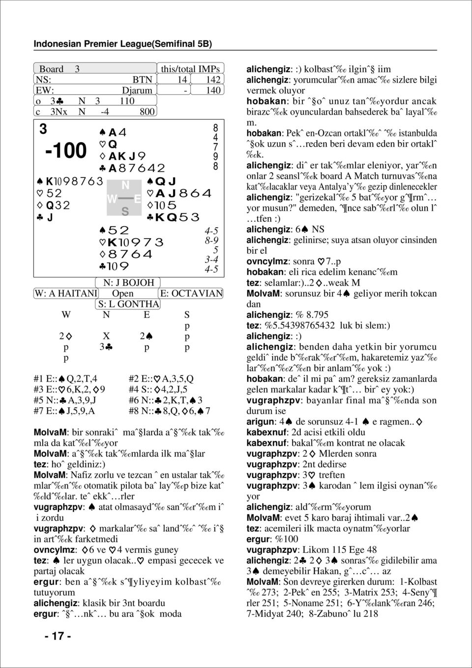 J,5,9,A #8 N:: 8,Q, 6, MolvaM: bir sonrakiˆ maˆ larda aˆ ˆ k takˆ mla da katˆ lˆ yor MolvaM: aˆ ˆ k takˆ mlarda ilk maˆ lar tez: hoˆ geldiniz:) MolvaM: Nafiz zorlu ve tezcan ˆ en ustalar takˆ mlarˆ