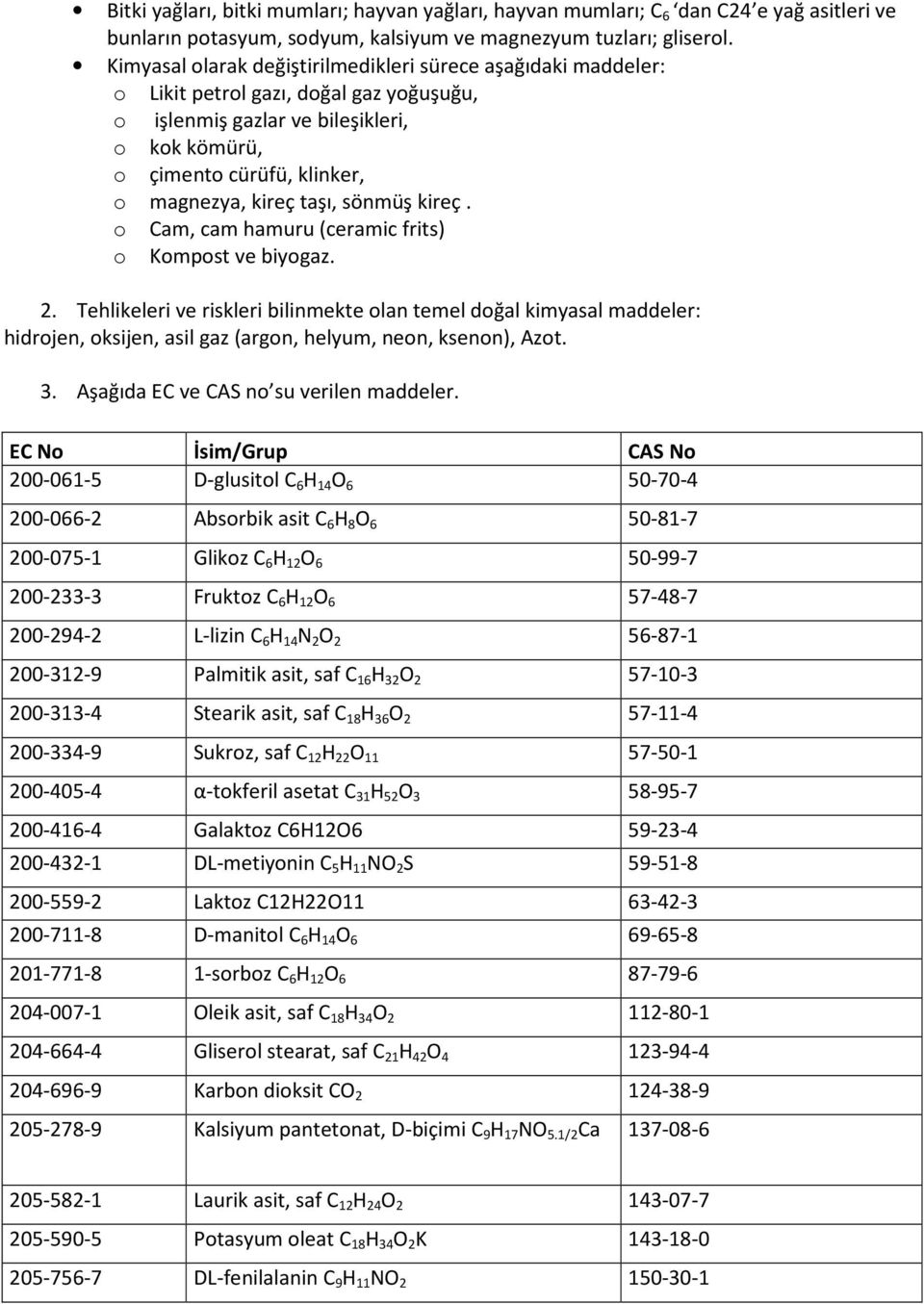 taşı, sönmüş kireç. o Cam, cam hamuru (ceramic frits) o Kompost ve biyogaz. 2.