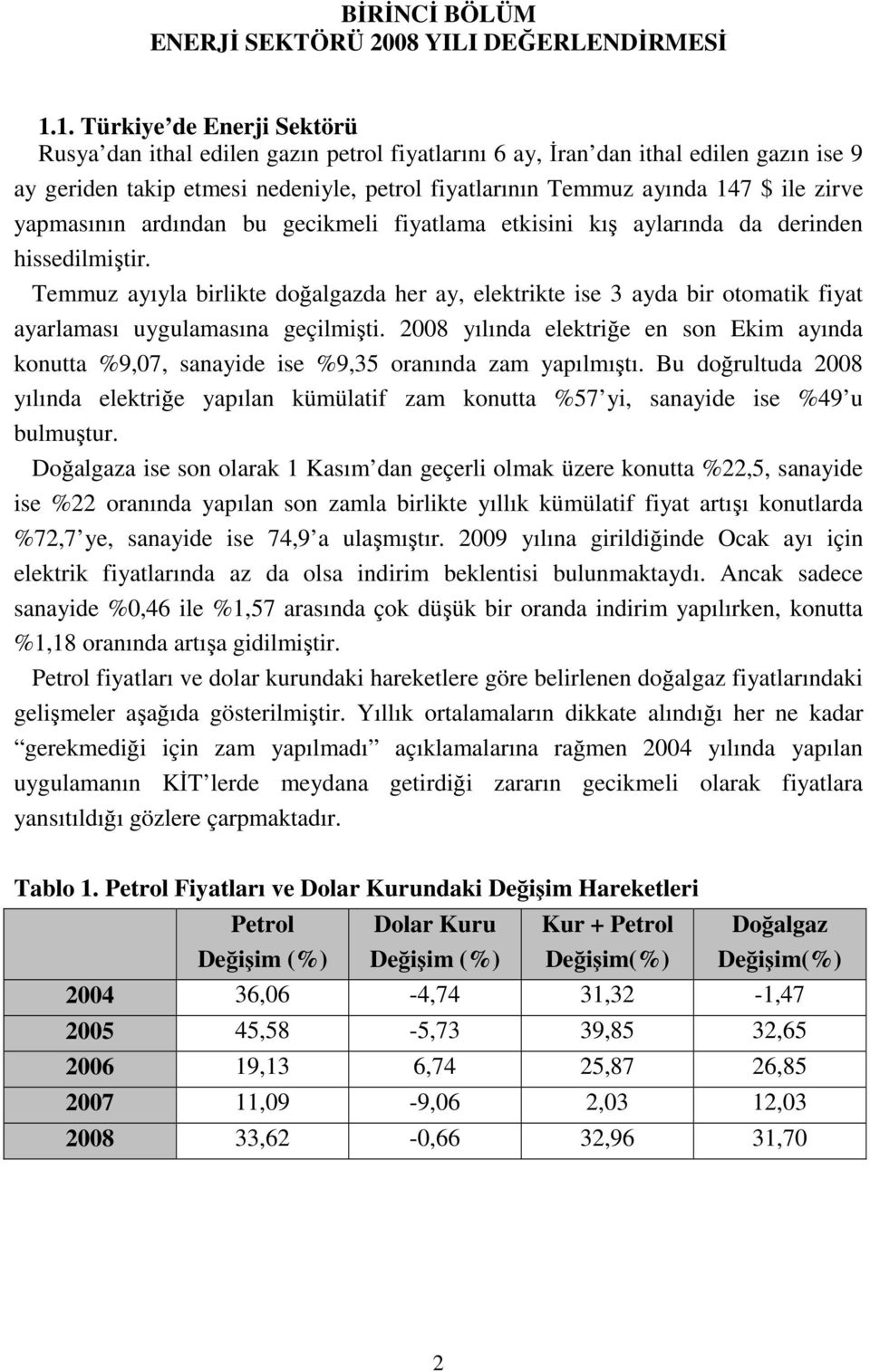 zirve yapmasının ardından bu gecikmeli fiyatlama etkisini kış aylarında da derinden hissedilmiştir.