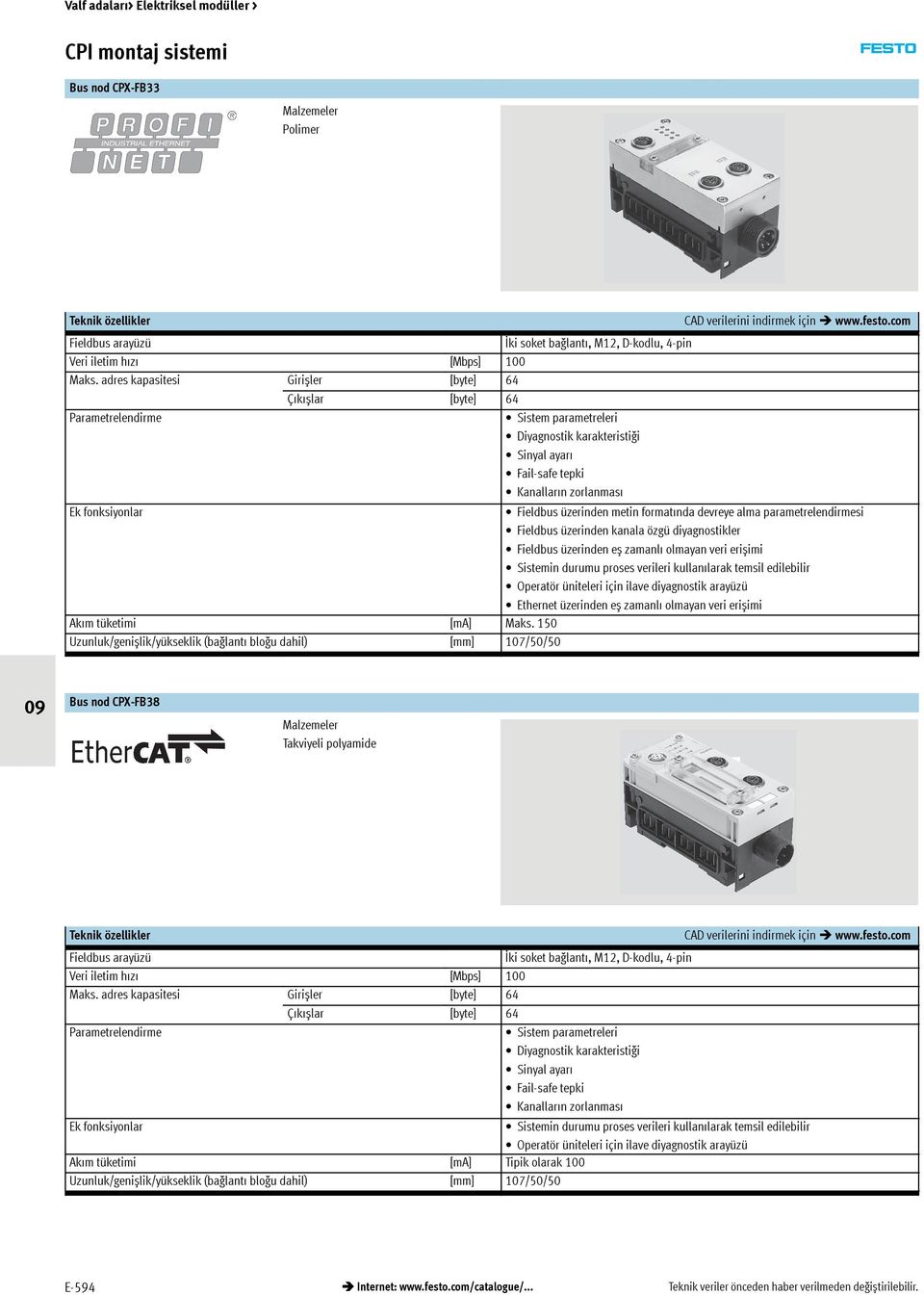 üzerinden metin formatında devreye alma parametrelendirmesi Fieldbus üzerinden kanala özgü diyagnostikler Fieldbus üzerinden eș zamanlı olmayan veri erișimi Sistemin durumu proses verileri