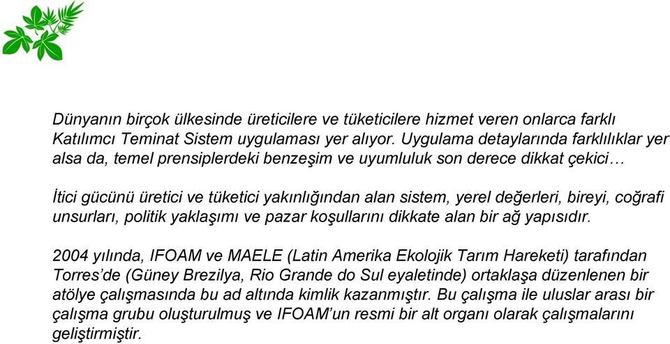 değerleri, bireyi, coğrafi unsurları, politik yaklaşımı ve pazar koşullarını dikkate alan bir ağ yapısıdır.