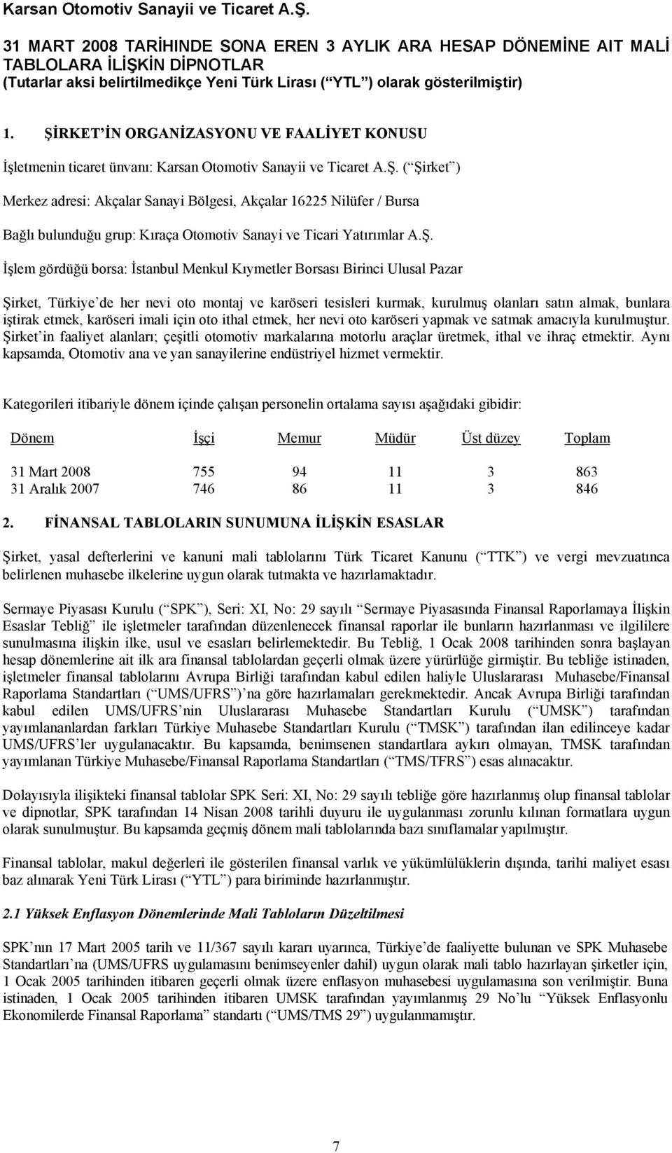 etmek, karöseri imali için oto ithal etmek, her nevi oto karöseri yapmak ve satmak amacıyla kurulmuştur.