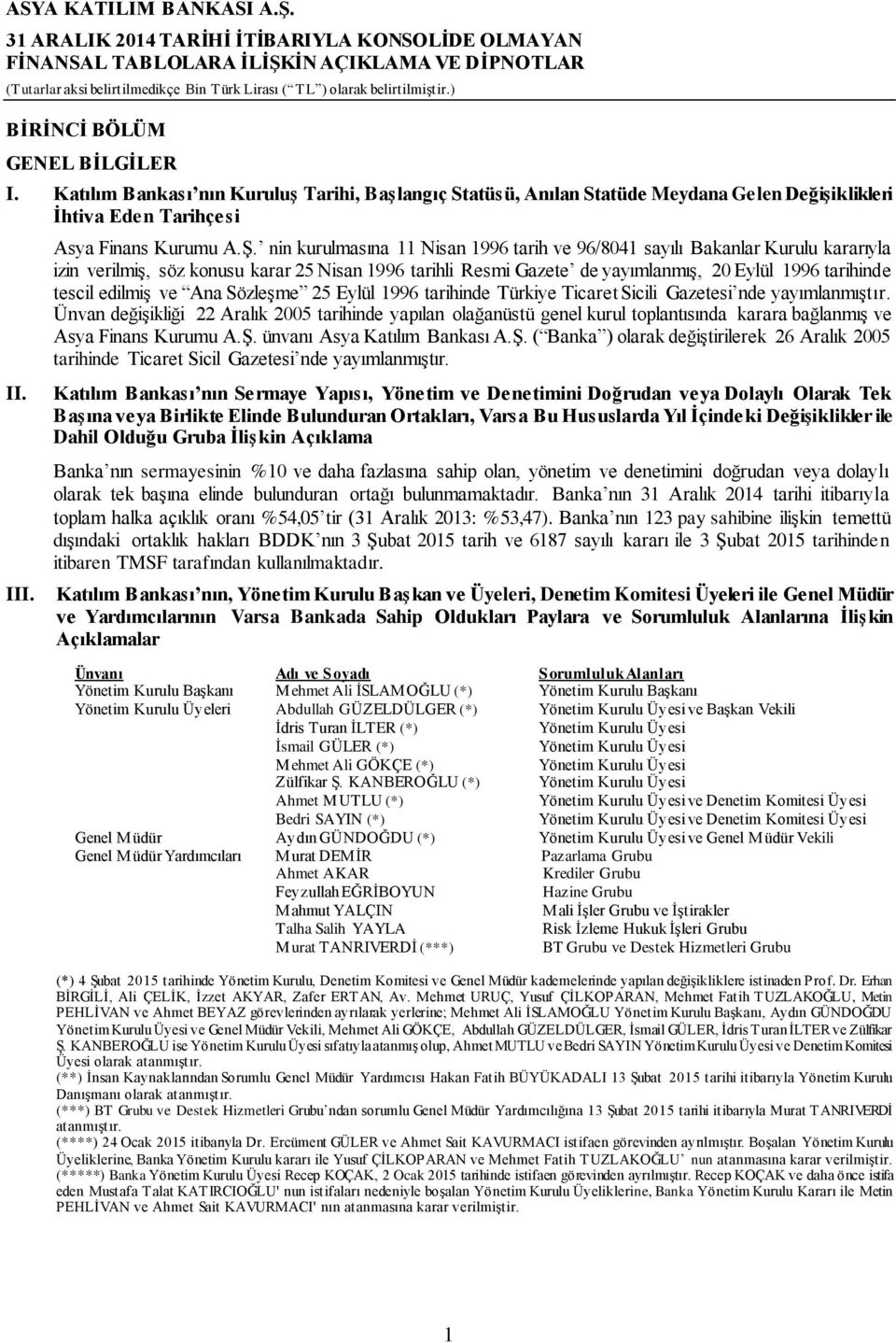 edilmiş ve Ana Sözleşme 25 Eylül 1996 tarihinde Türkiye Ticaret Sicili Gazetesi nde yayımlanmıştır.