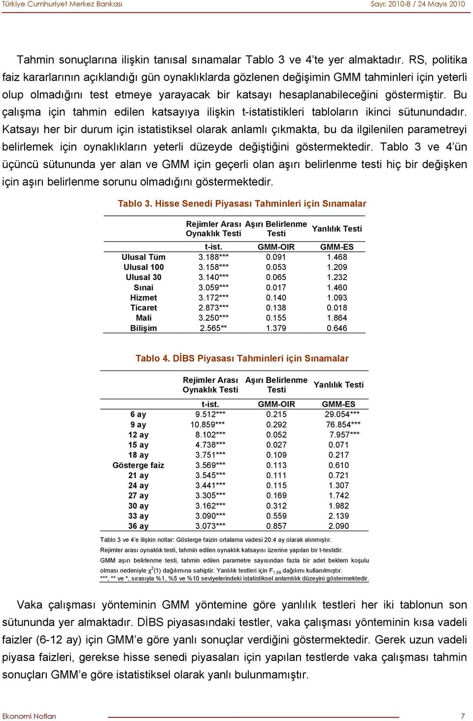 Bu çalışma için ahmin edilen kasayıya ilişkin -isaisikleri abloların ikinci süunundadır.