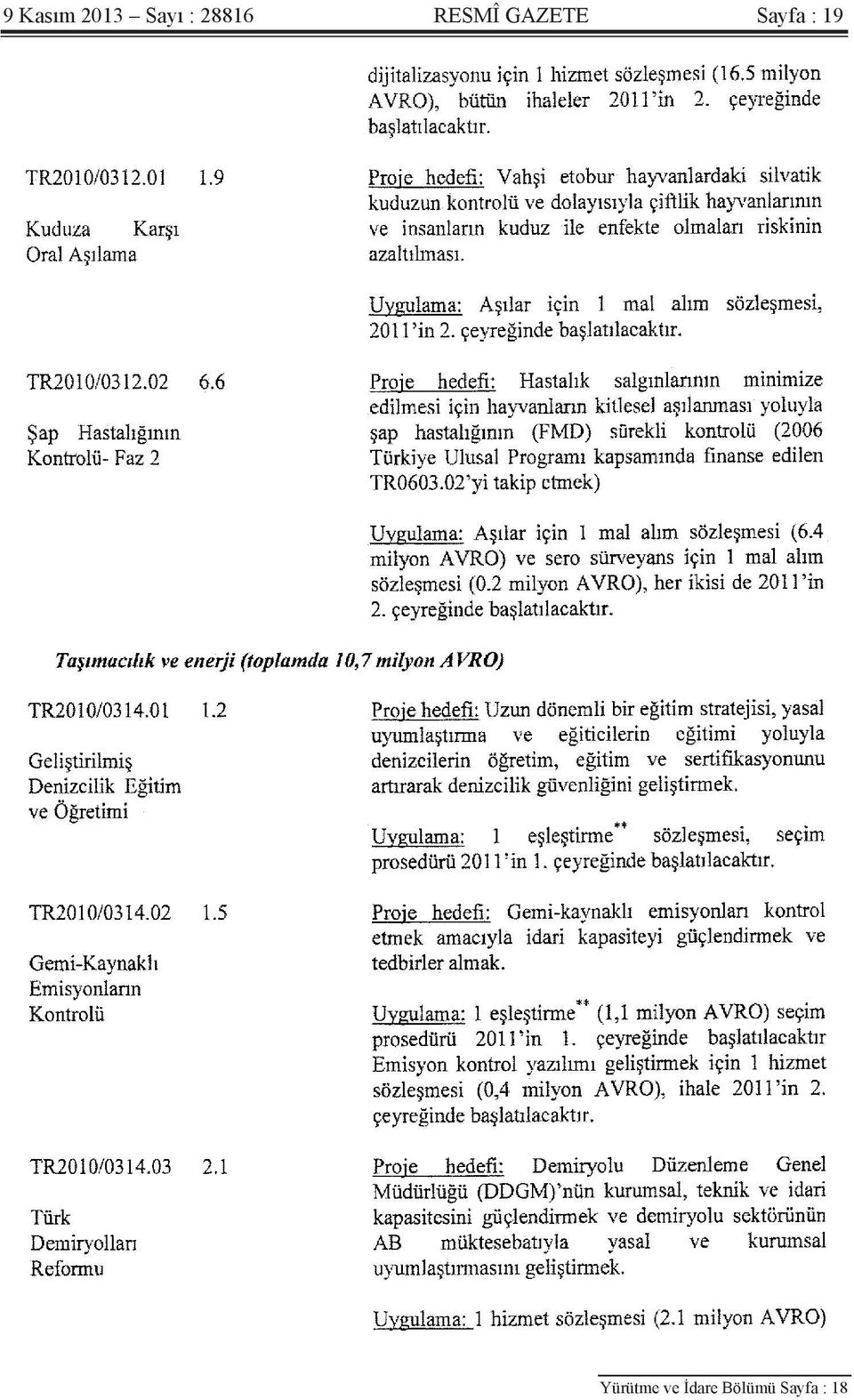 Sayfa : 19 Yürütme